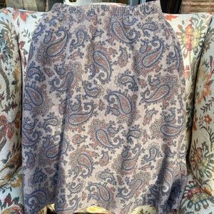 Small wool vintage paisley skirt